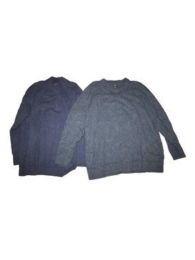 Gap Men's Size 3XL XXXL Navy Blue Crew Neck Pullover Sweater Lot of 2